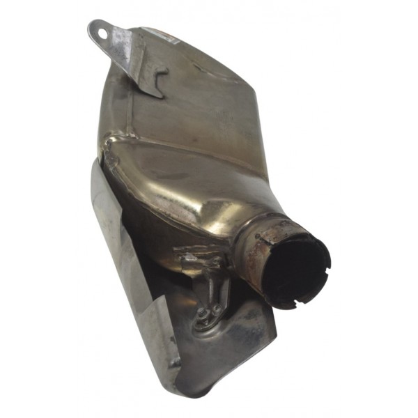 Ponteira Escape C/ Detalhes Honda Cb 600f Hornet 08-11 Orig Prateado