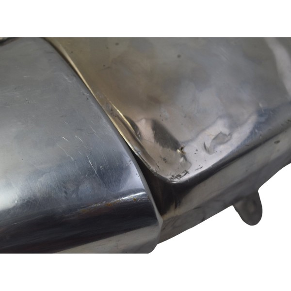 Ponteira Escape C/ Detalhes Honda Cb 600f Hornet 08-11 Orig Prateado