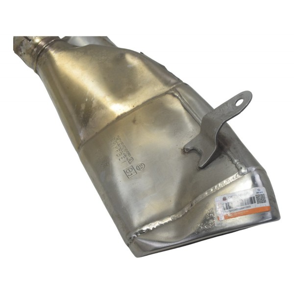 Ponteira Escape C/ Detalhes Honda Cb 600f Hornet 08-11 Orig Prateado