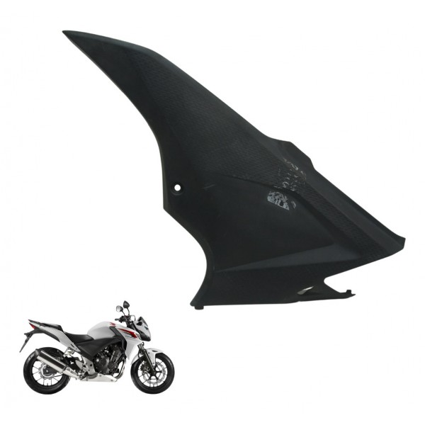 Tampa Lateral Esquerda Honda Cb 500 F 14-15 Original Preto