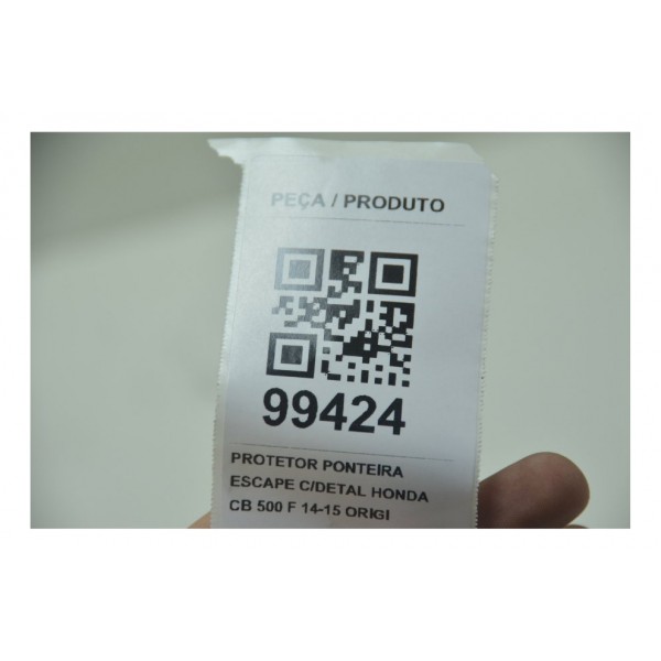 Protetor Ponteira Escape C/ Detalh Honda Cb 500 F 14-15 Orig