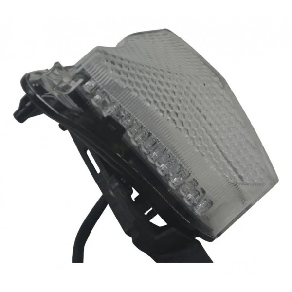 Lanterna Traseira C/ Pisca Embutido Yamaha Yzf R1 09-15 Cinza