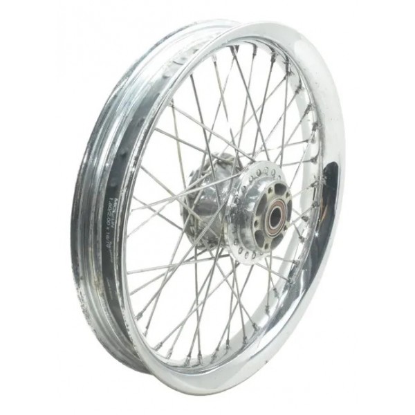 Roda Dianteira C/detalhes Harley Dyna Super Glide 08-11 Orig Prateado