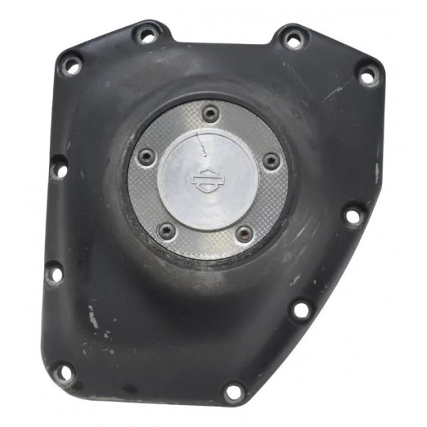 Tampa Motor Direita C/detalhes Harley Dyna 08-11 Original Preto