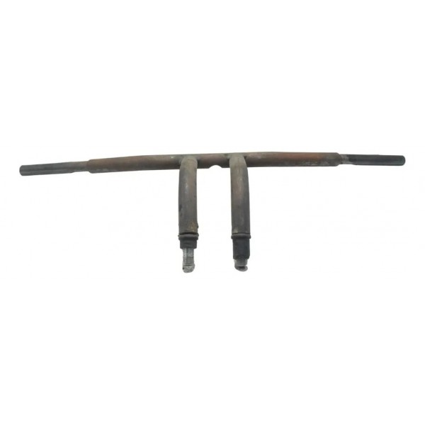 Guidão T-bar Customização Harley Dyna Low Rider 14-16 Cinza