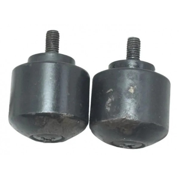 Par Peso Guidão C/ Detalhes Honda Cg 160 Titan 16-24 Origina Preto