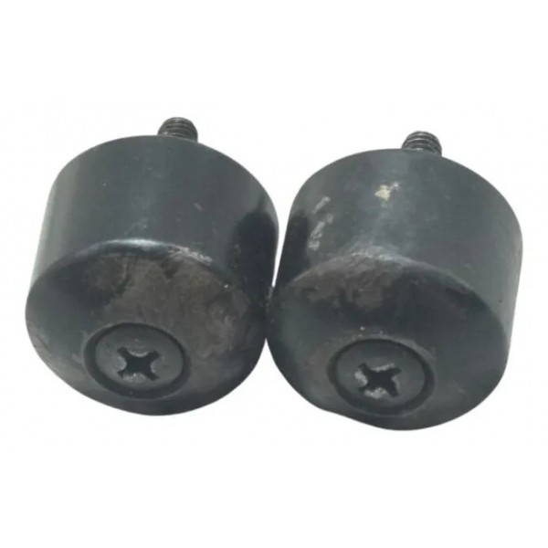 Par Peso Guidão C/ Detalhes Honda Cg 160 Titan 16-24 Origina Preto