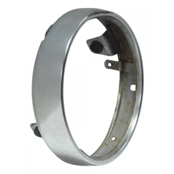 Aro Farol C/avaria Kawasaki Vulcan Custom 900 09-15 Original Prateado