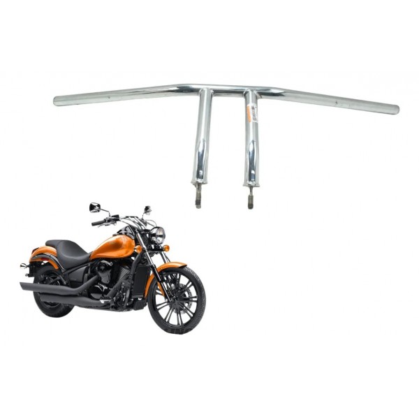 Guidão Kawasaki Vulcan Custom 900 09-15 Prateado