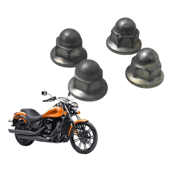 Kit Porca Escape Kawasaki Vulcan Custom 900 09-15 Original