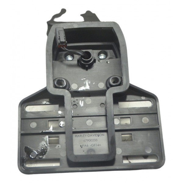 Lanterna C/pisca Led Suporte Placa Harley Street Glide Cvo Esquerdo Laranja