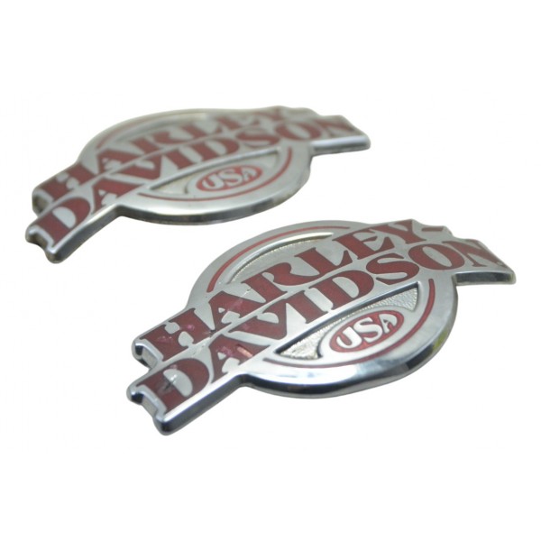 Par Emblema Tanque Harley Electra Glide Touring 1450 Orig