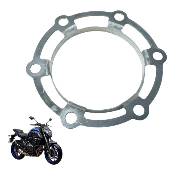Acabamento Coroa Traseira Yamaha Mt 07 19-24 Original Prateado