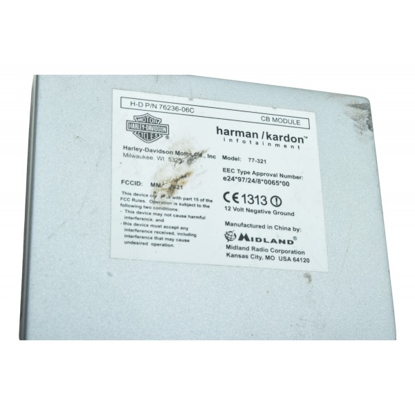 Modulo Radio Harley Electra Touring 08-13 Original Cinza