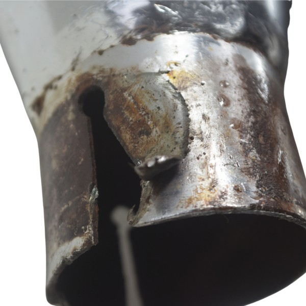 Ponteira C/ Avaria Harley Dyna Super Glide Fxdc 08-11 Prateado