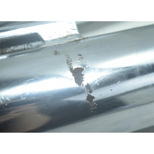 Ponteira C/ Avaria Harley Dyna Super Glide Fxdc 08-11 Prateado