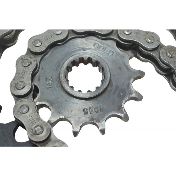 Kit Relação Gold Kawasaki Ninja 300 13-18 Prateado